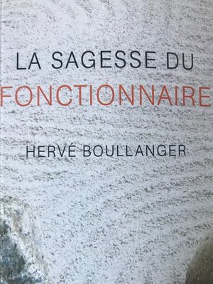 cover image of La sagesse du fonctionnaire
